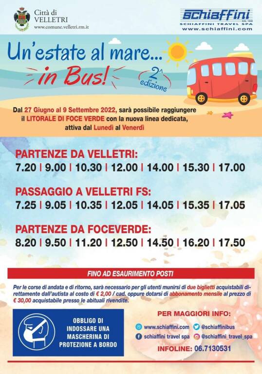 Un'estate al mare in bus Velletri