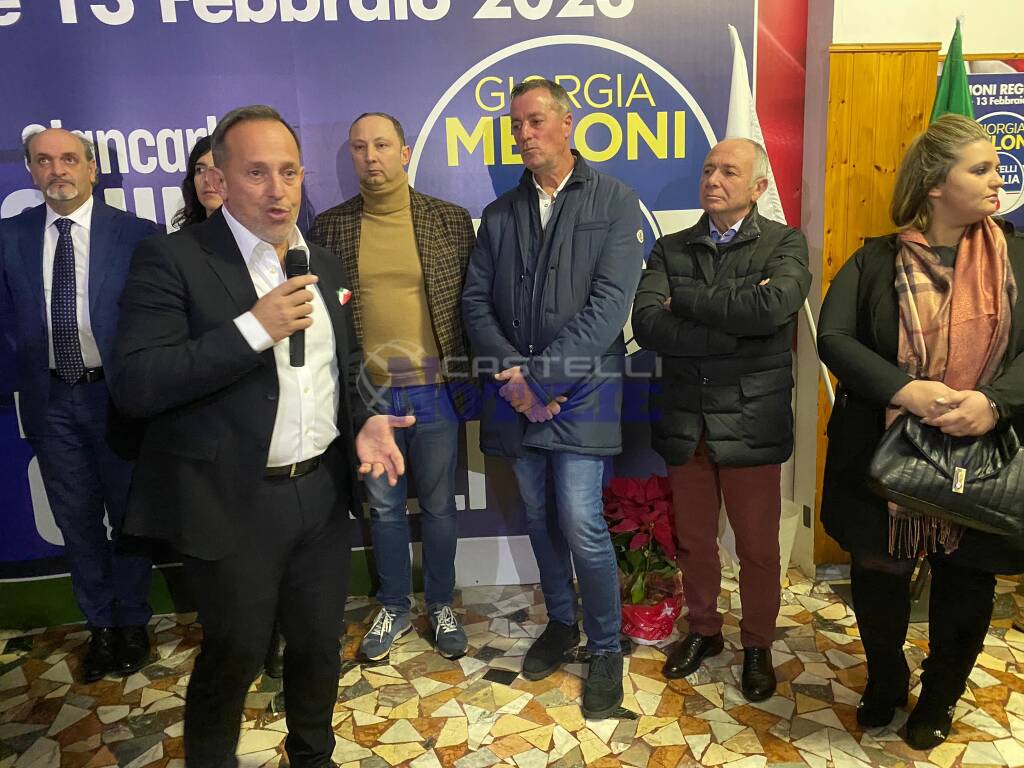 A Lariano inaugurato il Comitato elettorale FdI per Giancarlo Righini e Micol Grasselli