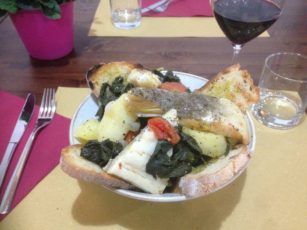 Zuppa Cavoletti e baccalà L'Acquolina Velletri