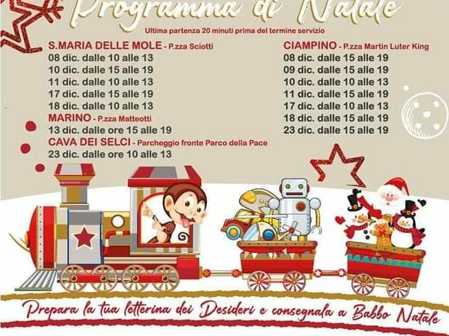 trenino natale marino ciampino