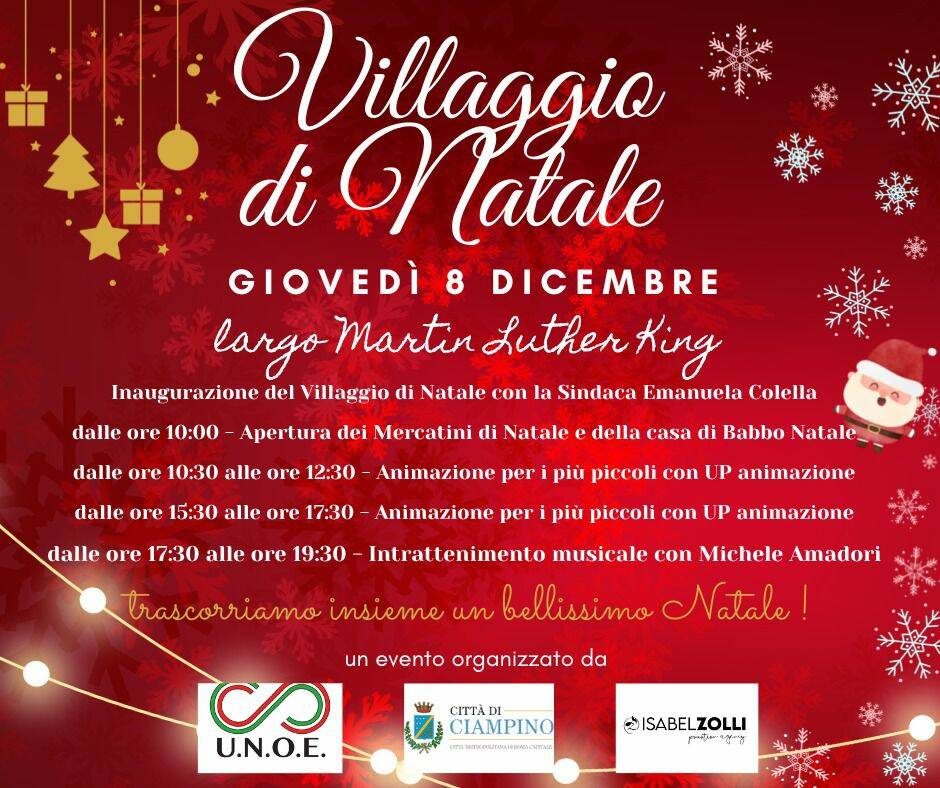 Ciampino Villaggio di Natale 2022 Locandina Intera