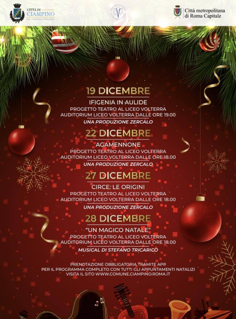 Locandina Natale Ciampino 2022 Teatro Volterra