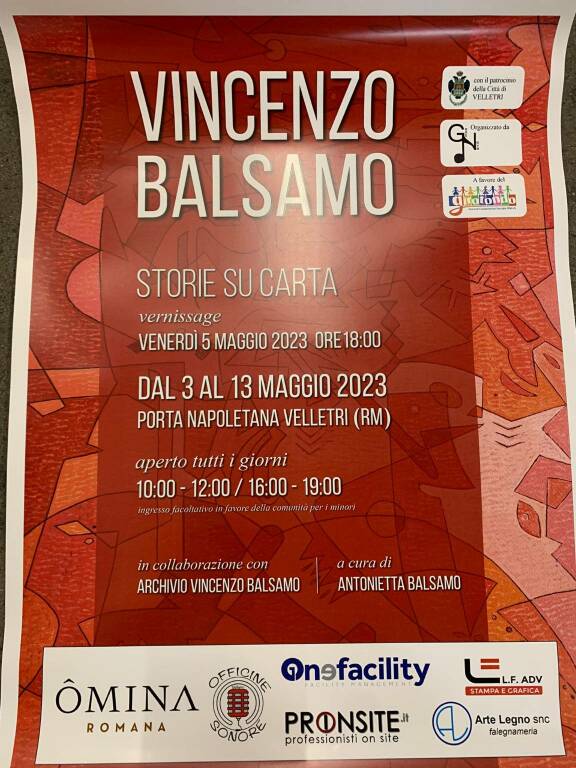 velletri mostra vincenzo balsamo