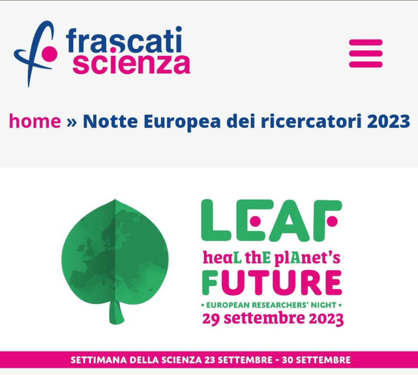 frascati scienza ariccia 