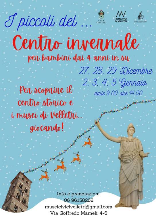 Velletri Centro Invernale Musei Civici Dic 2023 Gen 2024 Locandina Intera