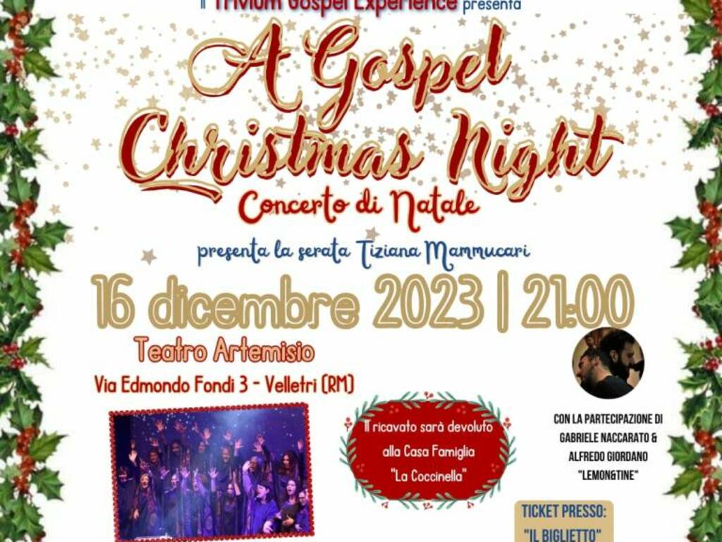 a gospel Christmas night