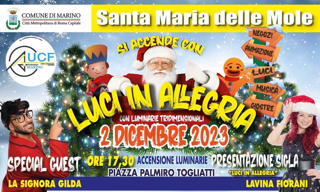 Luci in Allegria Santa Maria delle Mole 2023 Locandina Orizz