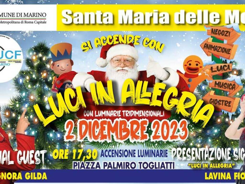 Luci in Allegria Santa Maria delle Mole 2023 Locandina Orizz