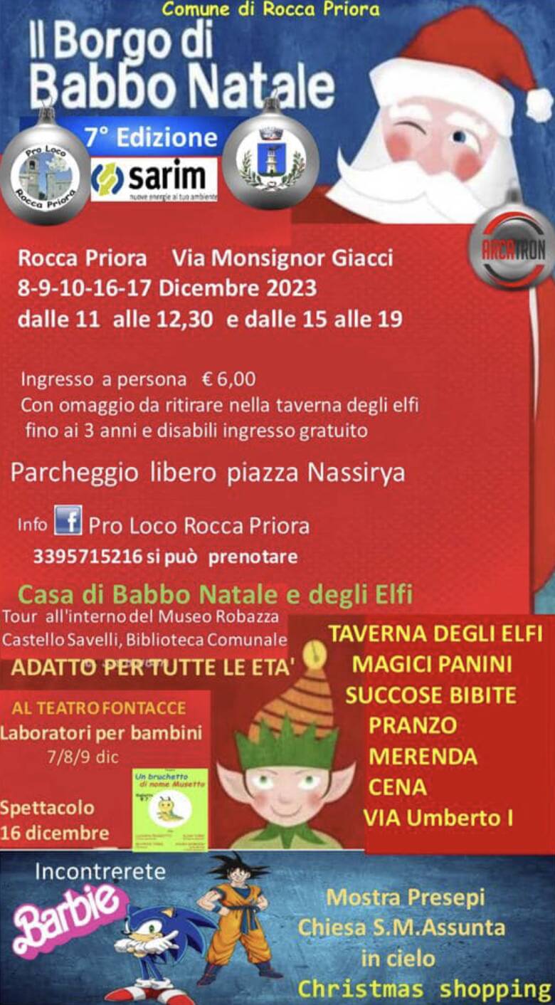 pro loco rocca priora natale