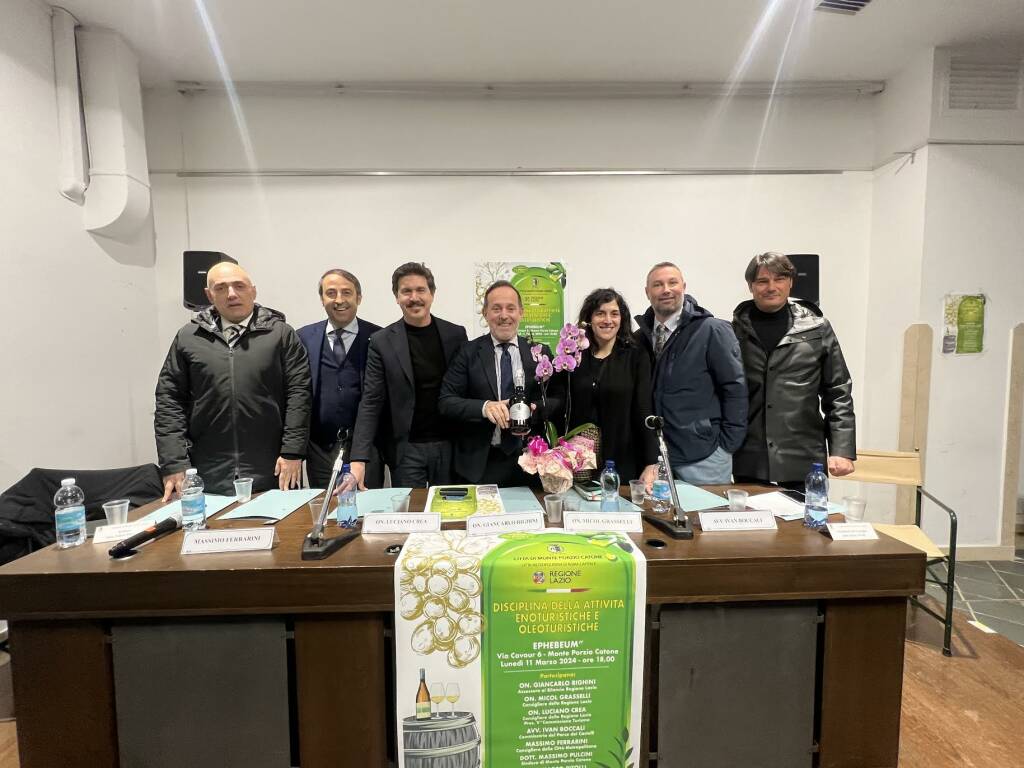 A Monte Porzio Catone presentata la legge regionale sulle attività enoturistiche ed oleoturistiche