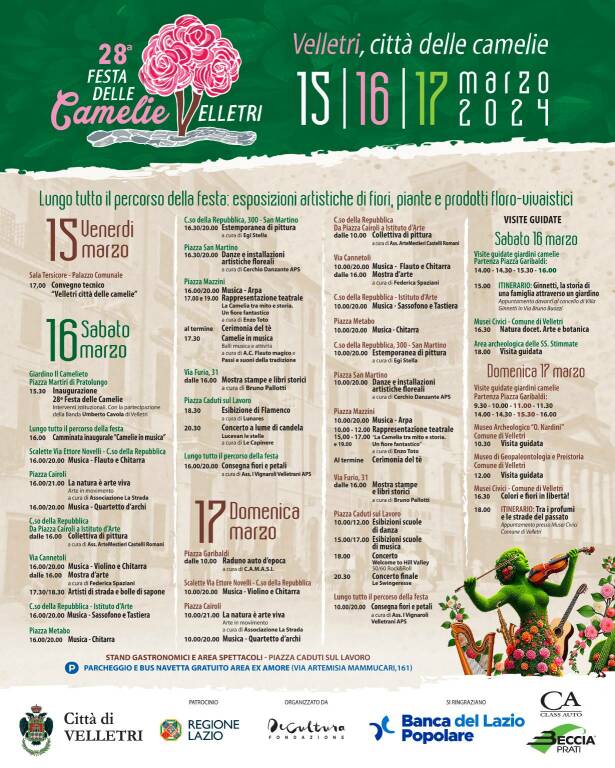 programma festa delle camelie