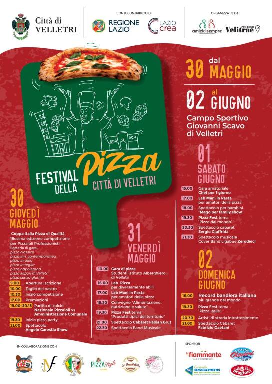 “Festival della Pizza Città di Velletri”.