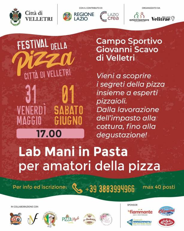 “Festival della Pizza Città di Velletri”.