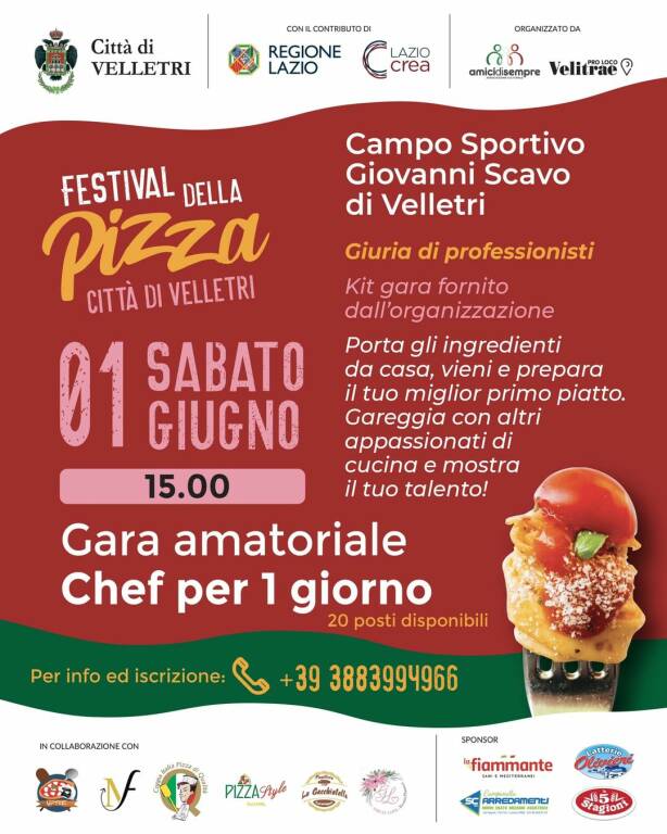 “Festival della Pizza Città di Velletri”.