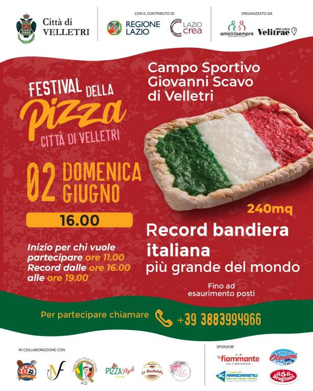 “Festival della Pizza Città di Velletri”.