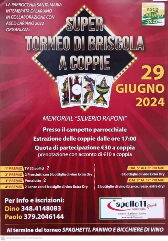 lariano torneo briscola