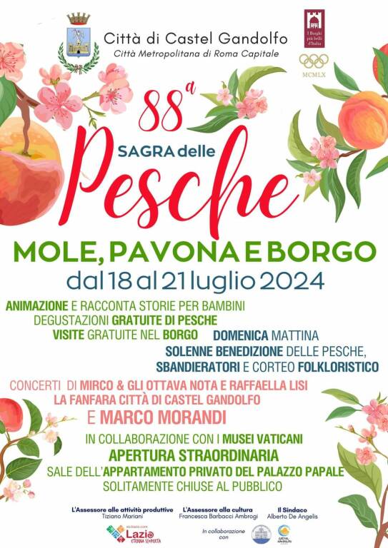 Sagra delle pesche castel Gandolfo 