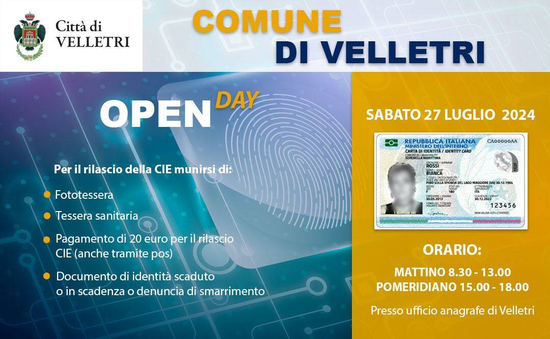 carta identità  velletri 