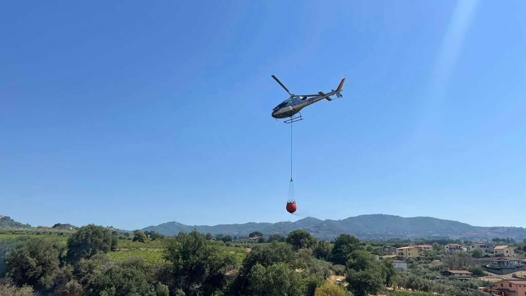 incendio monte compatri