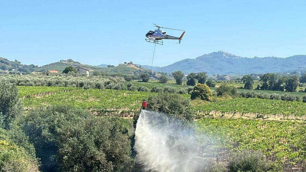 incendio monte compatri