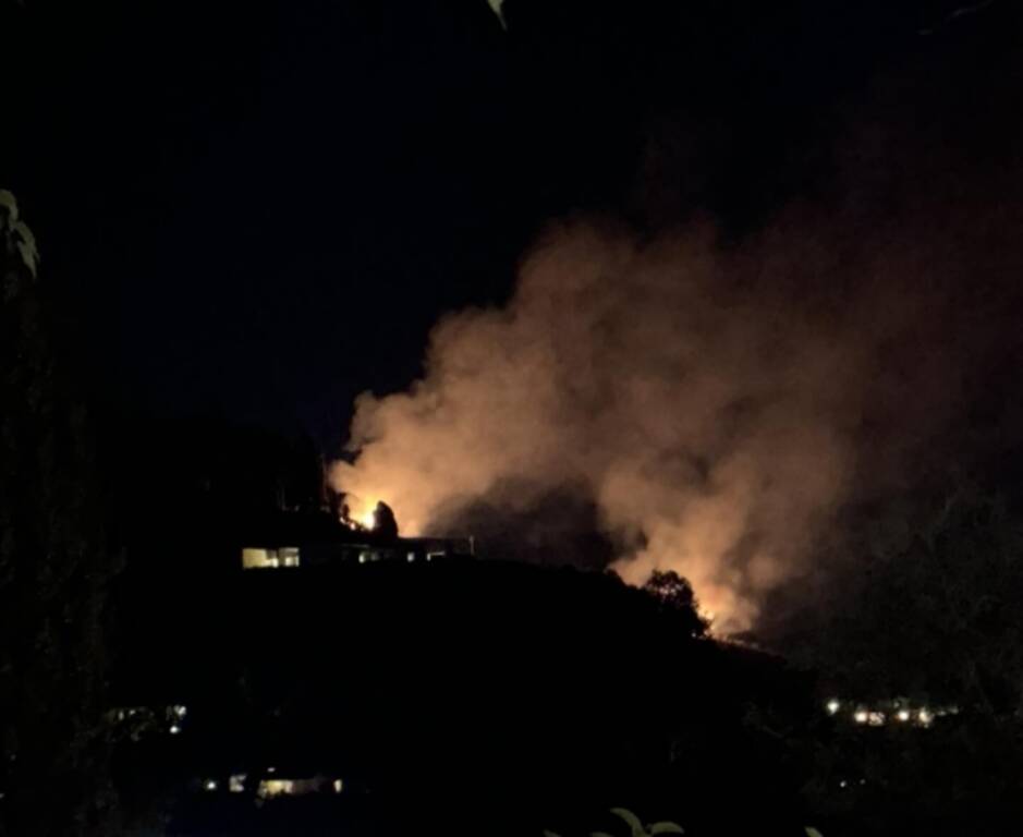 Incendio poggi d'Oro Velletri