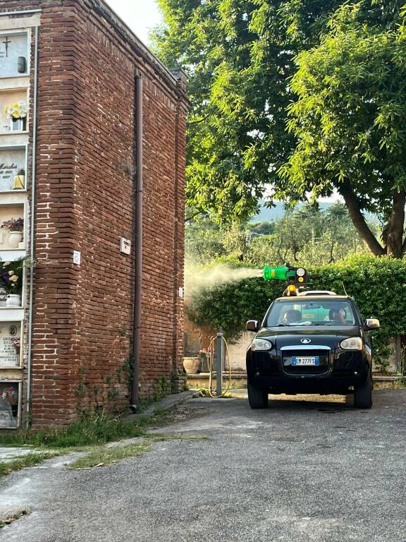 DISINFESTAZIONE CIMITERO VELLETRI