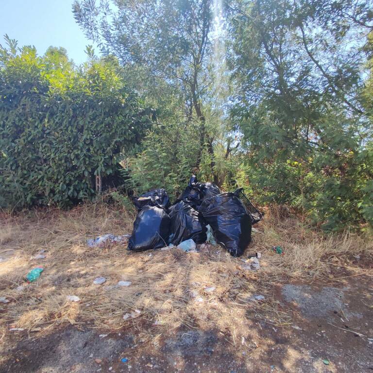 Cumuli di rifiuti tra Velletri e Genzano sulla statale Appia (FOTO)