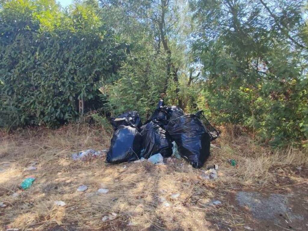 Cumuli di rifiuti tra Velletri e Genzano sulla statale Appia (FOTO)