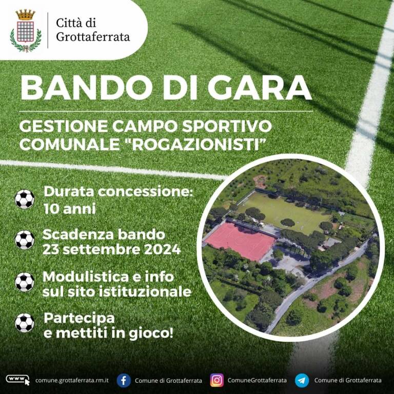 Campo sportivo rogazionisti bando 