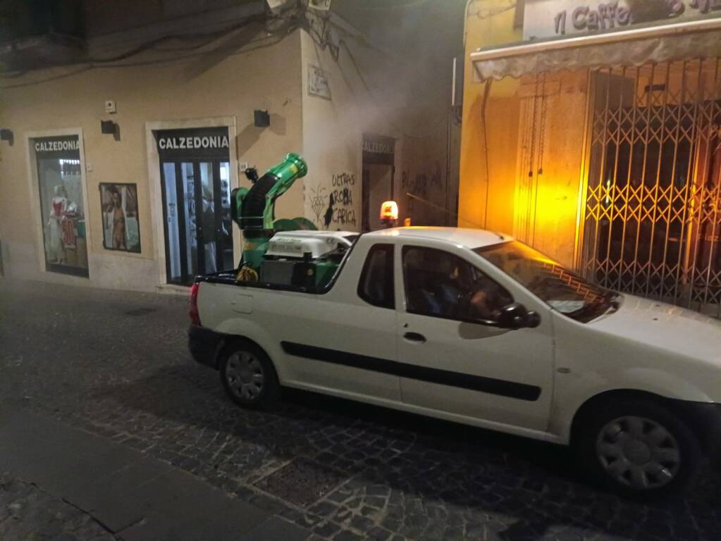 Velletri, effettuata la Disinfestazione nel centro storico