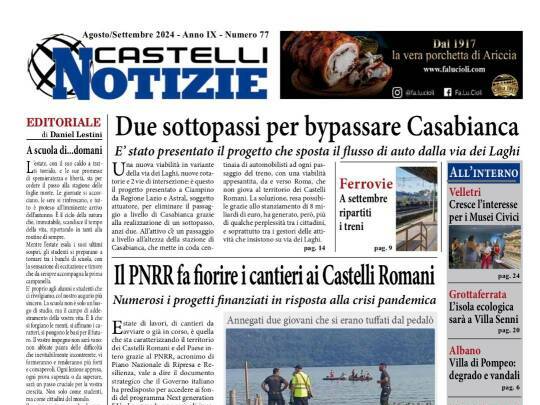 castelli notizie copertina agosto settembre 2024