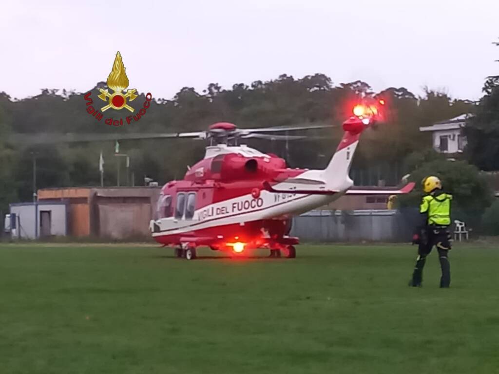 VIGILI DEL FUOCO ELICOTTERO ARICCIA