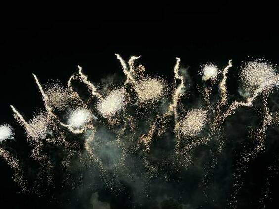 fuochi d'artificio silenziosi